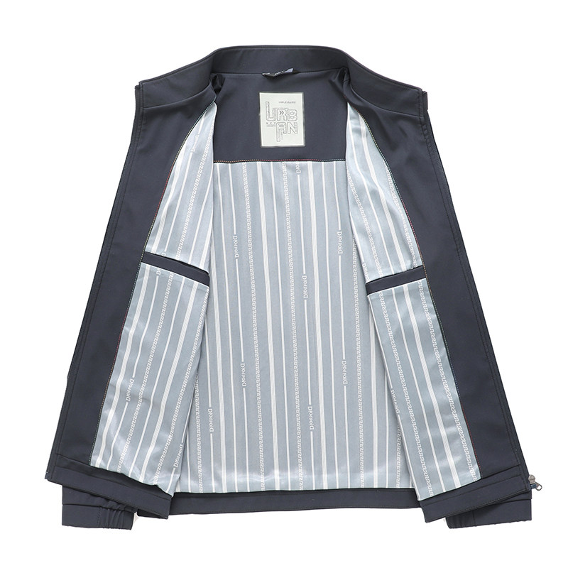 中年男士爸爸外套春秋中老年立领夹克薄款春装休闲上衣服2408P55,男装夹克,星座1010A-1