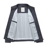 中年男士爸爸外套春秋中老年立领夹克薄款春装休闲上衣服2408P55，男装夹克，星座1010A-1