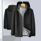 中老年人商务爸爸冬装加绒加厚男外套可卸内胆鹅绒羽绒服3037P258，男装羽绒服，星座1010A-1