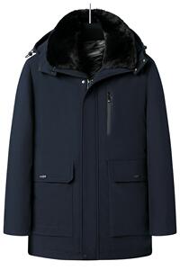 中老年内胆可脱卸棉衣外套男冬季加绒加厚棉袄男士棉服M125P135图片