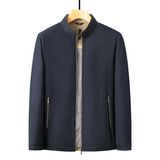 秋冬季商务休闲立领加棉加厚夹克男行政中年男装夹棉外套5323P63，男装夹克，星座1010A-1