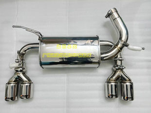 ABG 悍马H3改装不锈钢排气管 跑车声浪M鼓+中段双边4出尾喉 动力