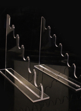 网红直播带货展示架子汽车雨刷展示架透明 车用雨刮器成列架子