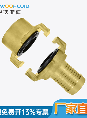 德标黄铜羊角格卡宝塔头加内丝geka静电喷涂专用爪式宝塔快速接头