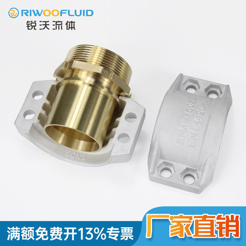 盾构机黄铜外丝卡箍铜宝塔接头
