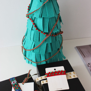 Christmas About 圣诞撞色绳子装 饰花边 材料 cottontime 包装 All