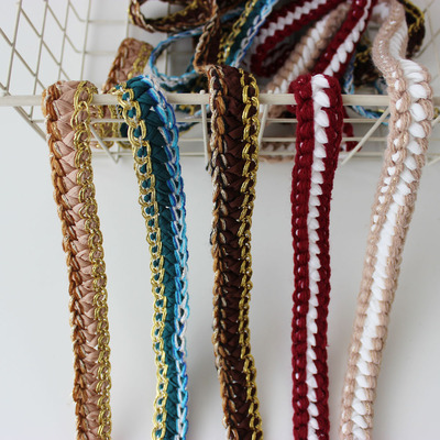 cotton time2cm爆款秋冬织带小香风加厚手编衣襟袖口辅料