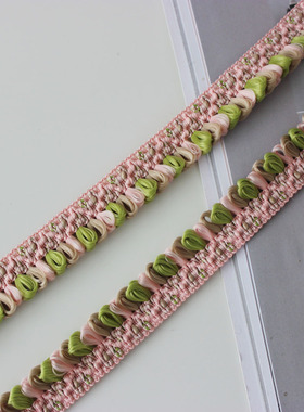 Dried Rose 2.5cm小流苏混色须须花边优质服装鞋帽辅料 cottontim