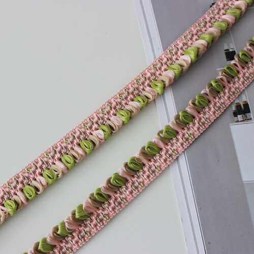 Dried Rose 2.5cm小流苏混色须须花边优质服装鞋帽辅料 cottontim