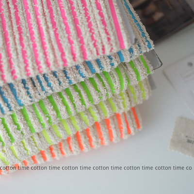 New Spring/Summer 韩系荧光螺纹织带 15mm 亮色编织毛边撞色辅料