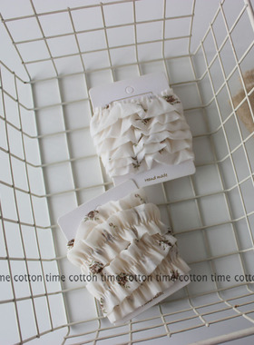 cottontime New 甜杏 奶粉褶皱蕾丝花边软纱打褶裙边袖口娃衣辅料