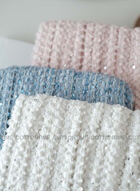 星点 Spring/Summer 韩系1cm亮片小香风织带 编织服装辅料花边