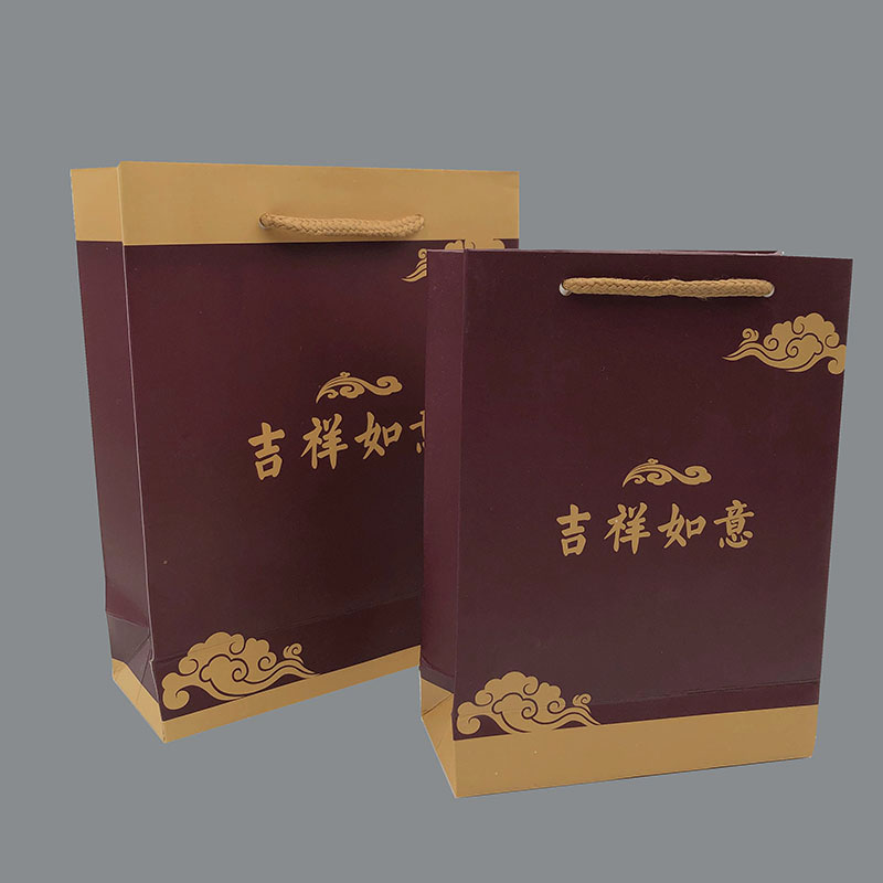 珠宝玉器手提袋 珠宝首饰盒专用纸袋子吉祥如意包装手提礼品袋