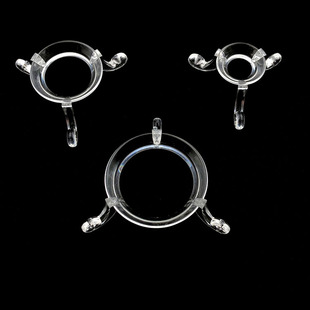 新款透明塑料三角球座水晶球玻璃球架子底座展示架圆置放架