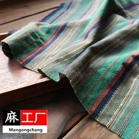 Trung Quốc vải bông gió quốc gia mùa xuân và mùa hè phần mỏng sợi nhuộm vải jacquard vải lanh giải phóng mặt bằng vải vải - Vải vải tự làm cotton 2 chiều