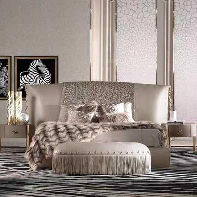 意大利豪宅Cavalli同款真皮床