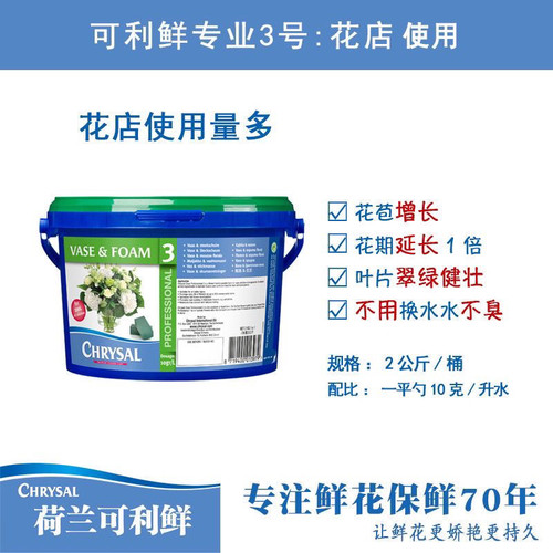 花店实惠型保鲜剂可丽鲜荷兰进口
