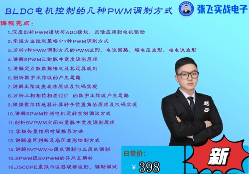 张飞实战电子BLDC中的N种PWM调制方式视频课程