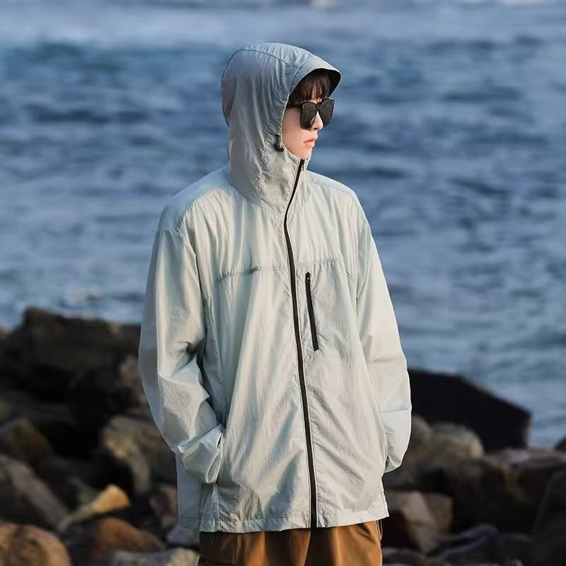 防晒衣男款超薄透气夏季钓鱼骑车