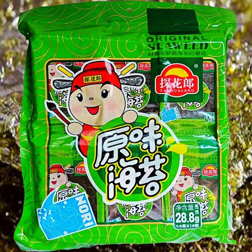 探花郎原味海苔28.8g内有18小袋