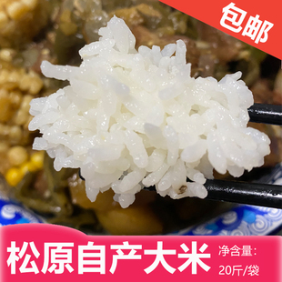 2025东北新大米松原松花江水灌溉无添加无污染无抛光纯农村米包邮