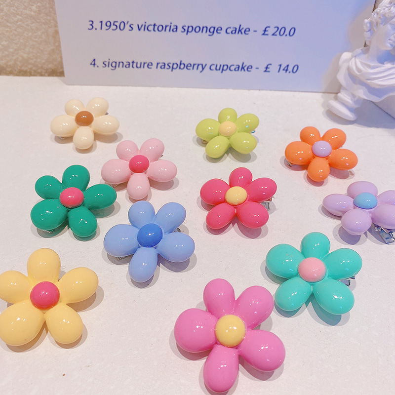 泫雅花朵发夹可爱少女风刘海夹