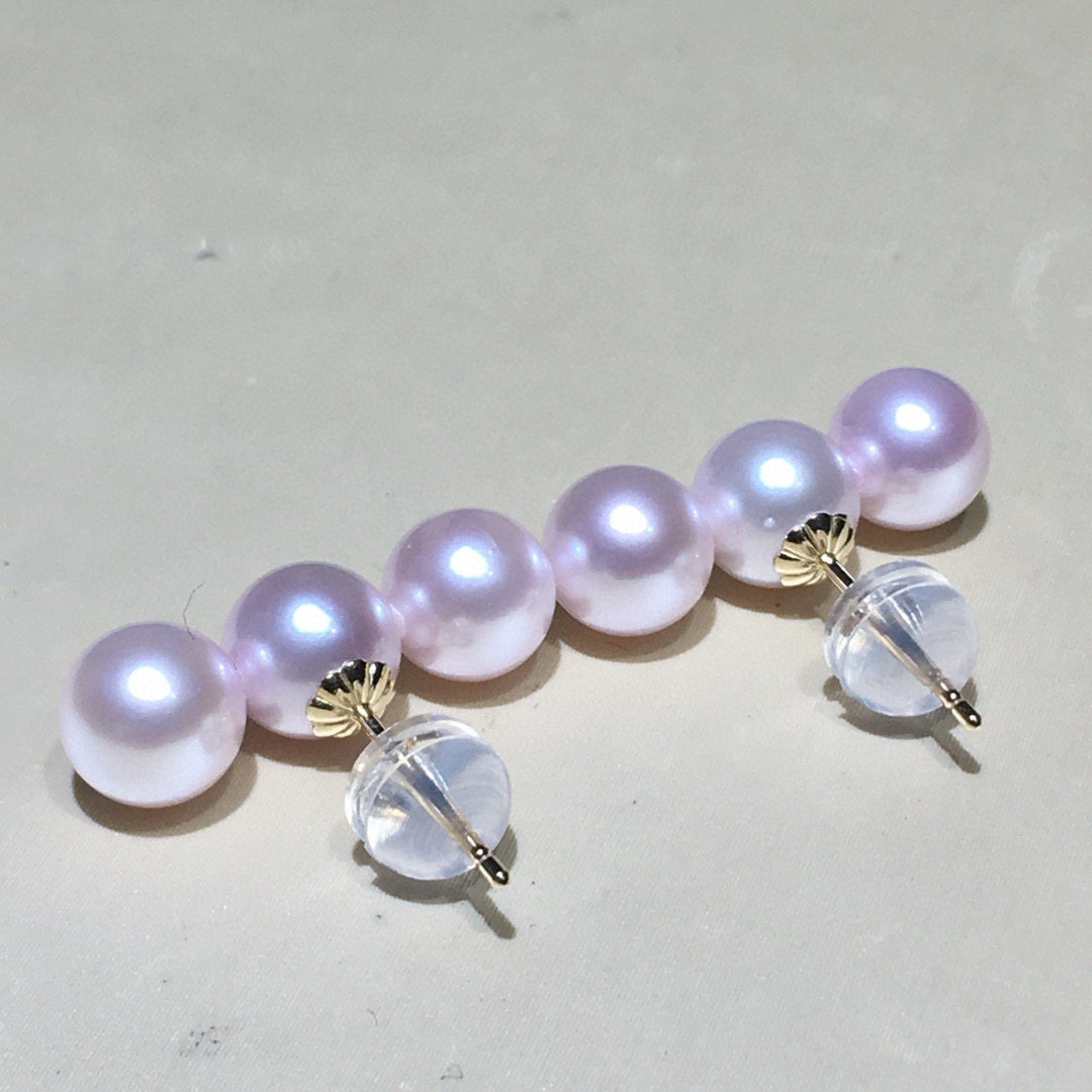 18k金三珠平衡木耳环akoya珍珠耳钉樱花少女粉嫩,珠宝/钻石/翡翠,耳饰,淘宝优惠券,粉丝福利购,淘宝优惠卷