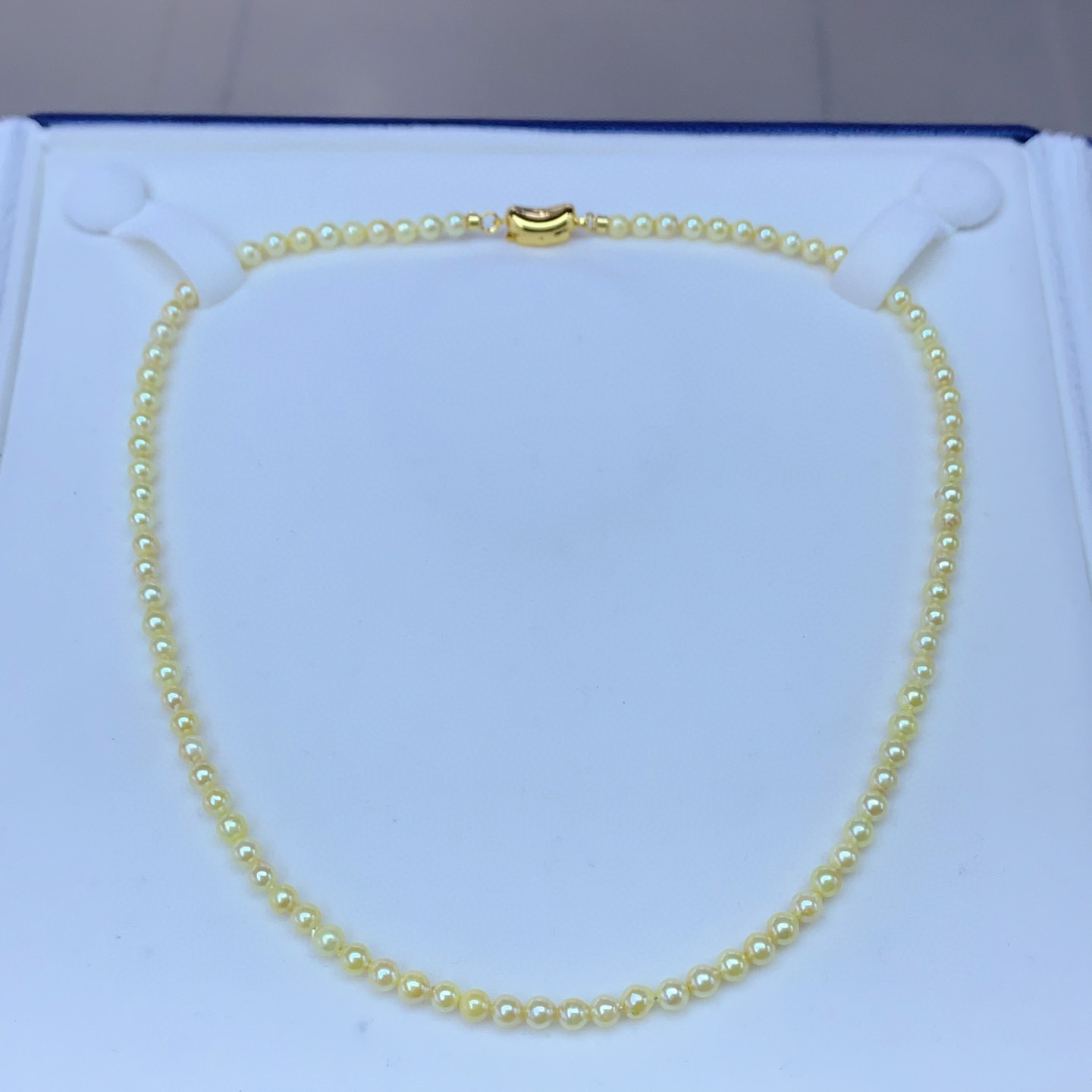 羽皇金akoya项链清爽色系单戴叠戴减龄秀气