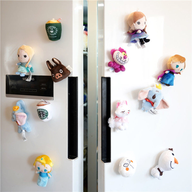 AMERICAN CARTOON MAGNETIC FRIDGE MAGNET PERSONALITY CREATIVE PLUSH THREE-DIMENSIONAL MAGNETIC STICKER CUTE MAGNET DOLL PENDANT