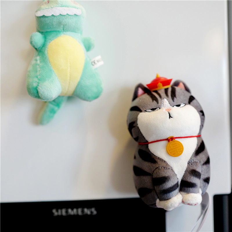 CUTE PLUSH FRIDGE MAGNET PERSONALITY PIGGY DOLL MAGNETIC STICKER CREATIVE CARTOON DOLL 3D MAGNET BLACKBOARD STICKER