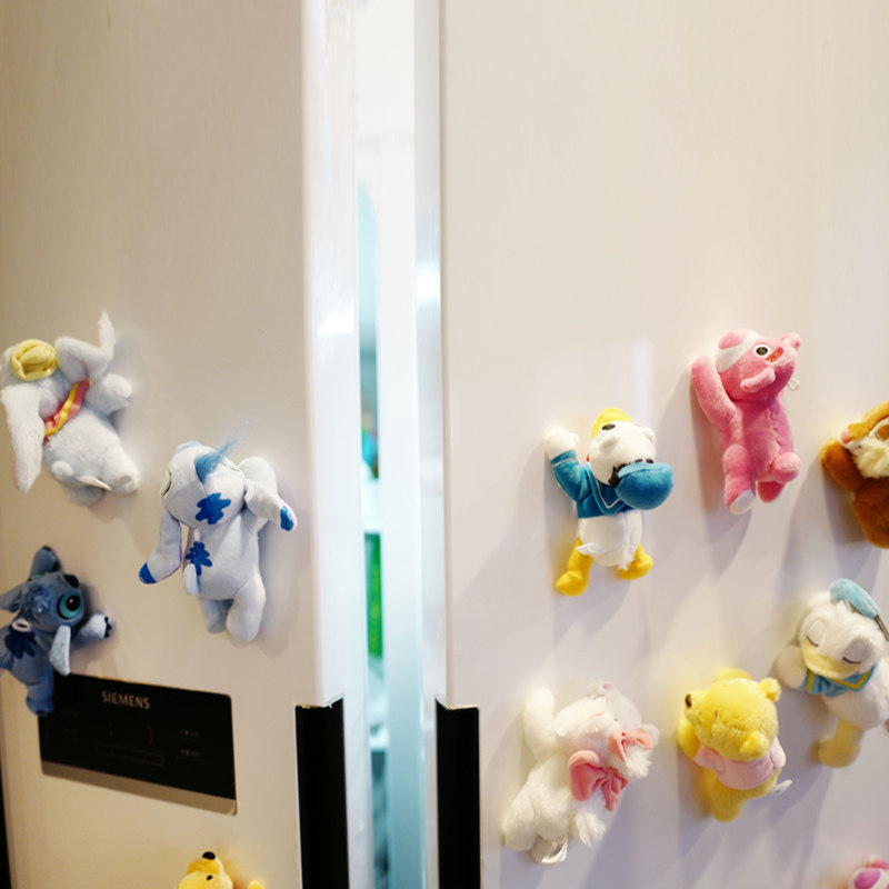 AMERICAN CARTOON PLUSH REFRIGERATOR STICKERS CREATIVE HOME CARTOON THREE-DIMENSIONAL DOLL PENDANT DECORATION MAGNET MAGNETIC WHITEBOARD STICKERS