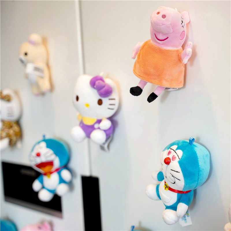 JAPANESE ANIME PLUSH FRIDGE MAGNET PERSONALITY CUTE LITTLE BROWN BEAR THREE-DIMENSIONAL DECORATION MAGNETIC STICKER CREATIVE TOY MAGNET STICKER