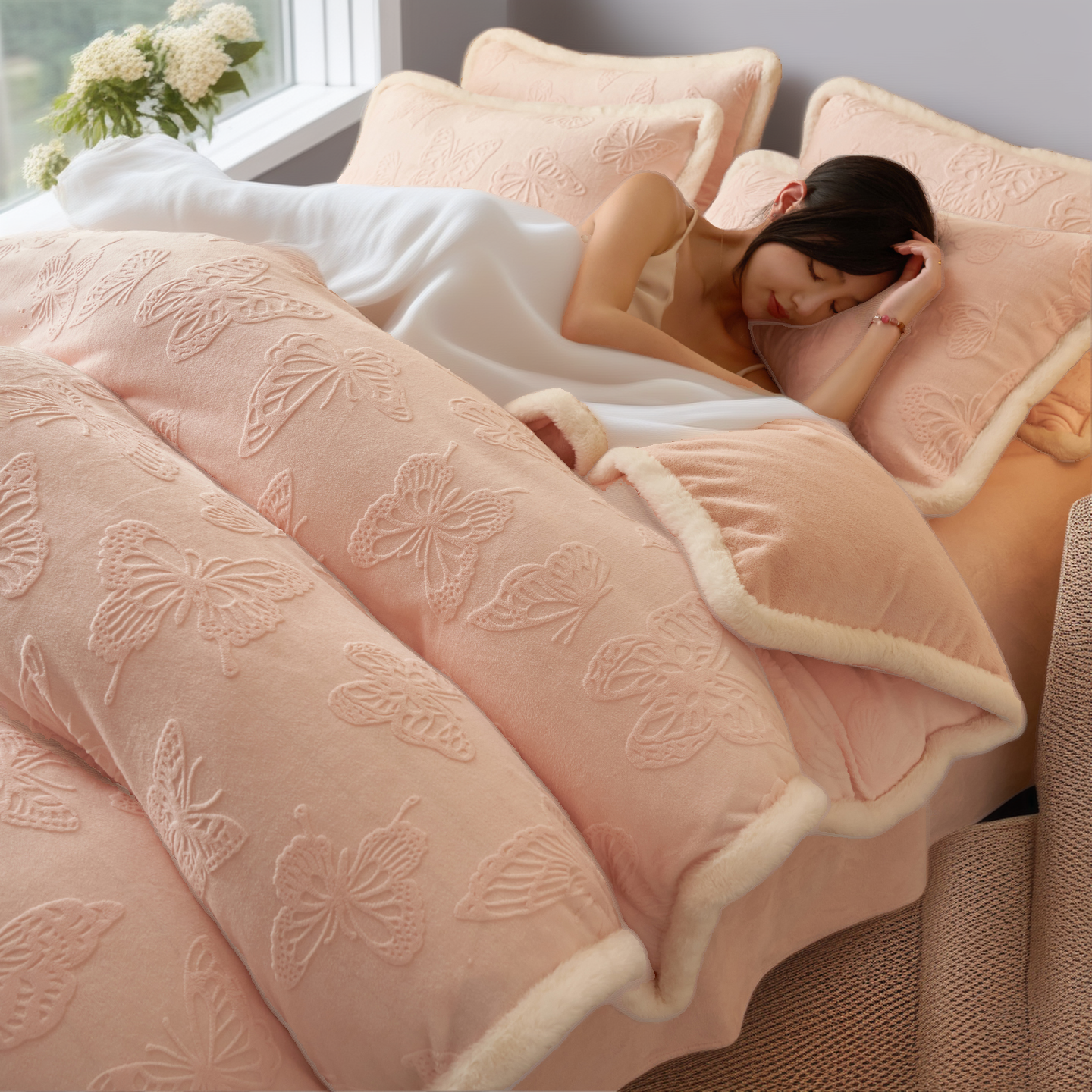 新款单独雕花牛奶绒被套单件加绒加厚珊瑚绒毛绒冬季被罩单人双人,床上用品,被套,淘宝优惠券,粉丝福利购,淘宝优惠卷