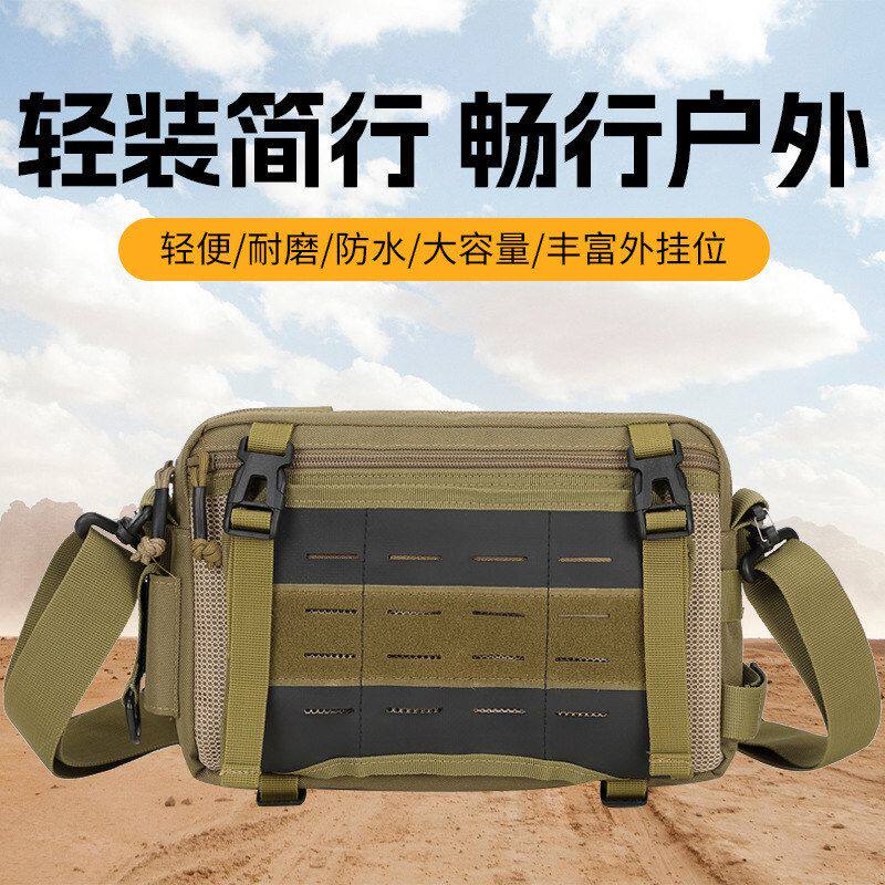户外运动单肩包大容量防水尼龙布男士斜挎包轻便耐磨多功能钓鱼包