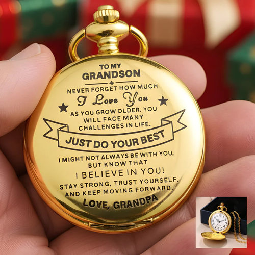 跨境热销  From Grandpa - Luxury Vintage Pocket Watch Gift