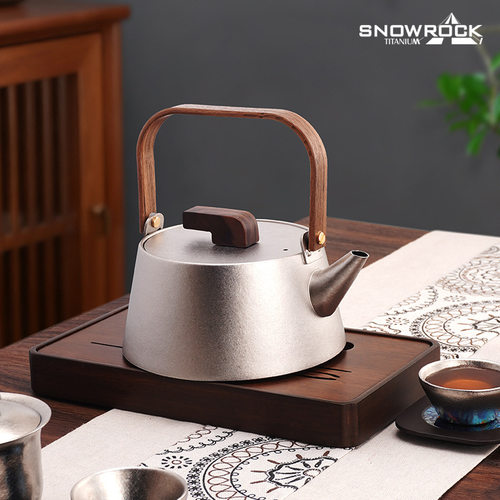 SNOW ROCK纯钛烧水壶煮茶炉水煮茶套装养生泡茶壶电陶炉家用茶室