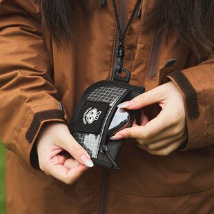 aubreybird轻便防水可挂脖包蓝牙耳机数据线卡迷你收纳包