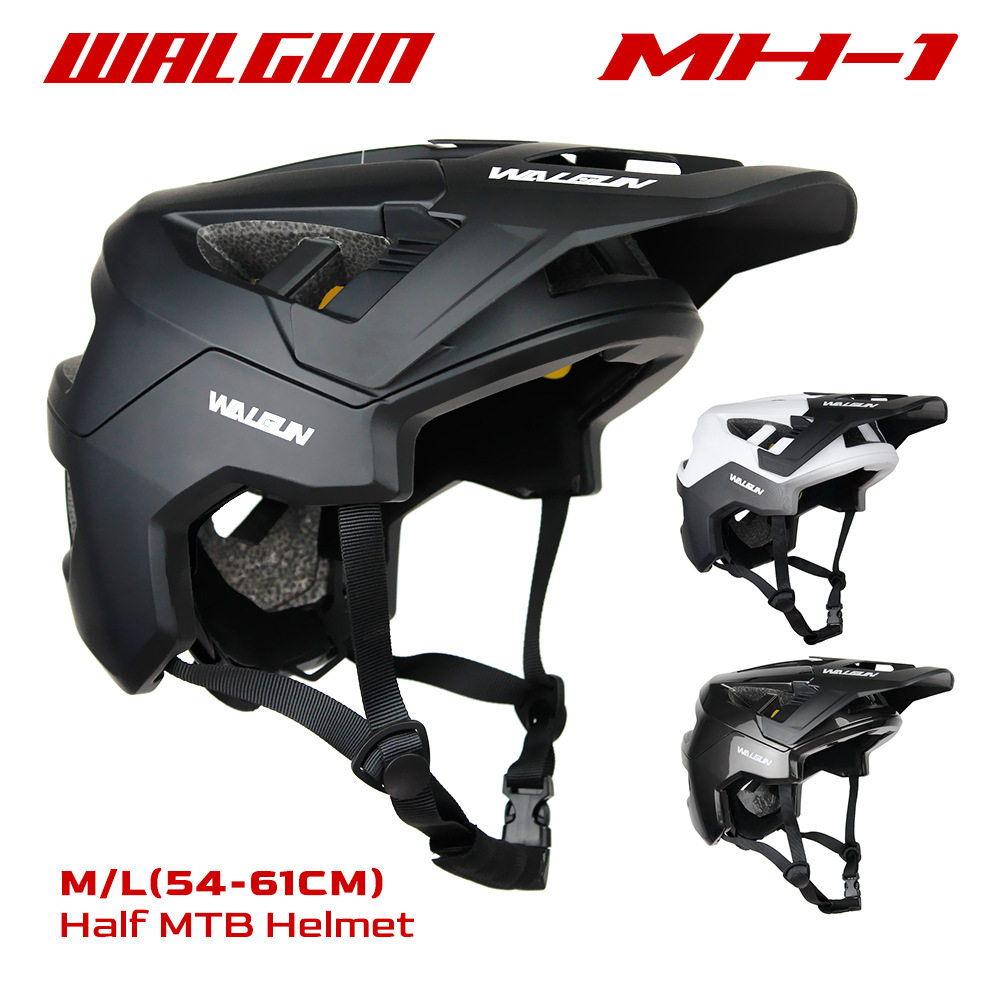 WALGUN 跨境头盔自行车MTB山地单车竞赛一体成型越野滑板头盔装备