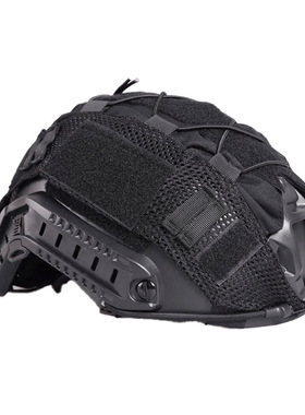 跨境战术FAST盔布迷彩盔罩松紧绳伪装 CS俄罗斯小绿人战术头盔罩