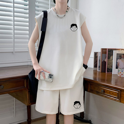 2026新款青少年运动套装初高中男孩夏季薄款速干百搭短袖短裤套装