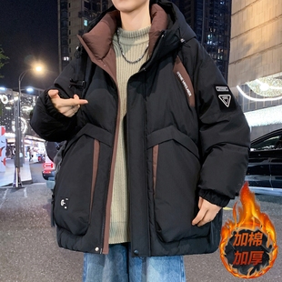 冬季 潮流帅气百搭加厚棉服外套 棉衣男孩青少年初高中学生大童韩版