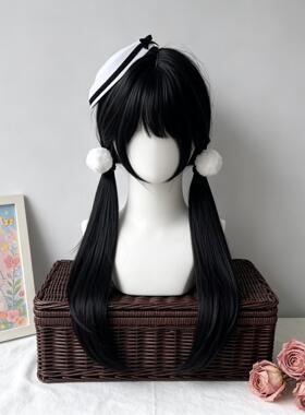 假发女少萝双马尾日系lolita少女仿真法式jk可爱自然超长软妹头套