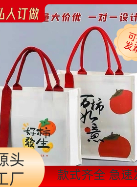 帆布袋印ogo托特包环保袋加厚立体飘袋通勤手提帆布包棉布袋厂家