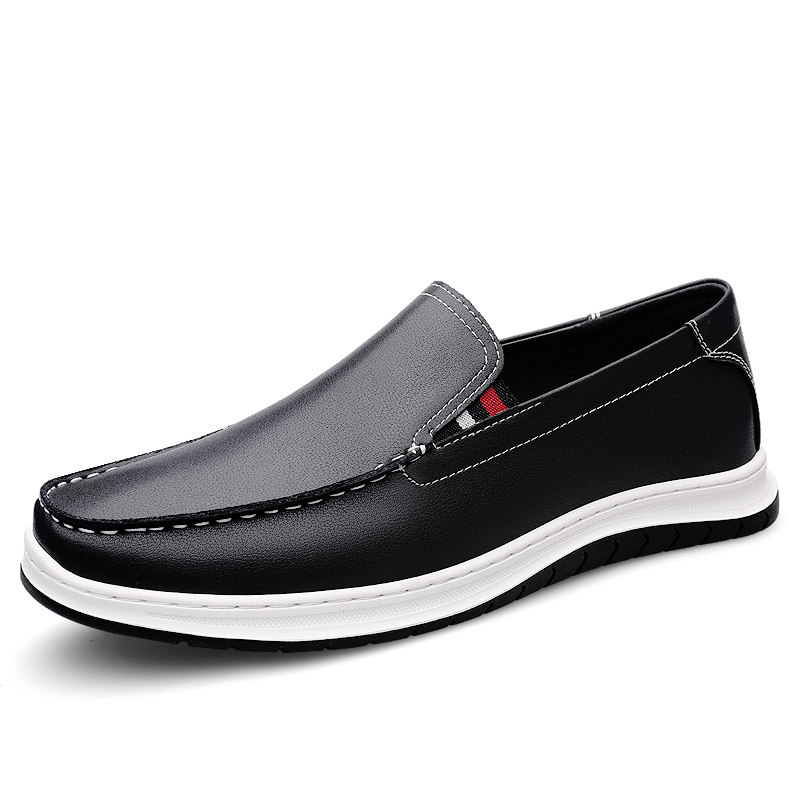 男鞋乐福鞋手工休闲皮鞋春夏低帮套脚一脚蹬平底休闲鞋轻便单鞋子,流行男鞋,休闲皮鞋,淘宝优惠券,粉丝福利购,淘宝优惠卷