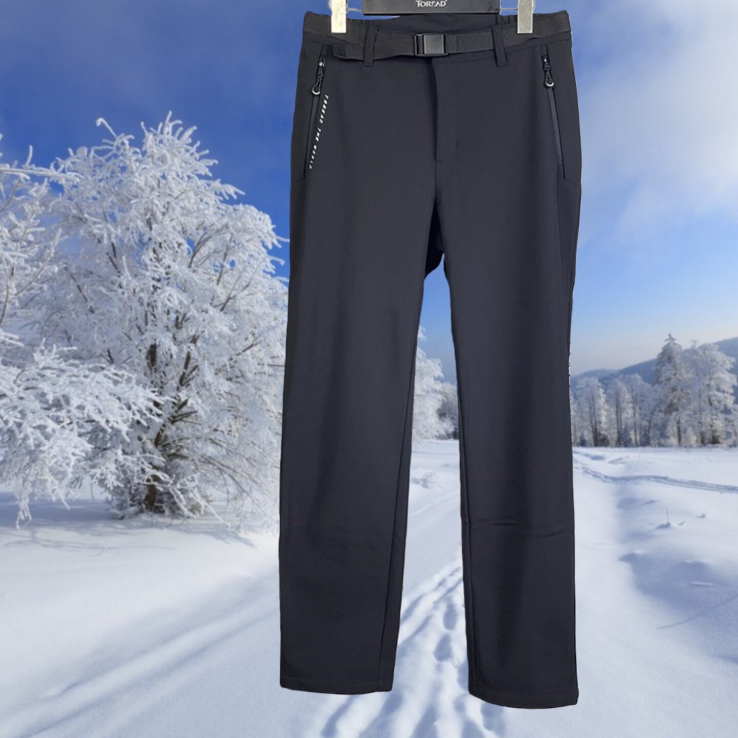 探路者户外修身显瘦软壳裤女裤