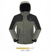 探路者三合一套羽绒服冲锋衣男秋冬户外服TAWWAM91213 L317松绿色