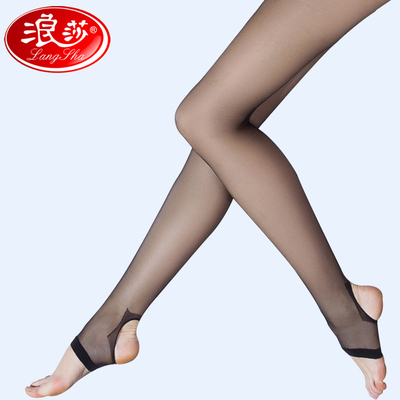 浪莎踩脚肉色夏季高筒性感黑丝袜