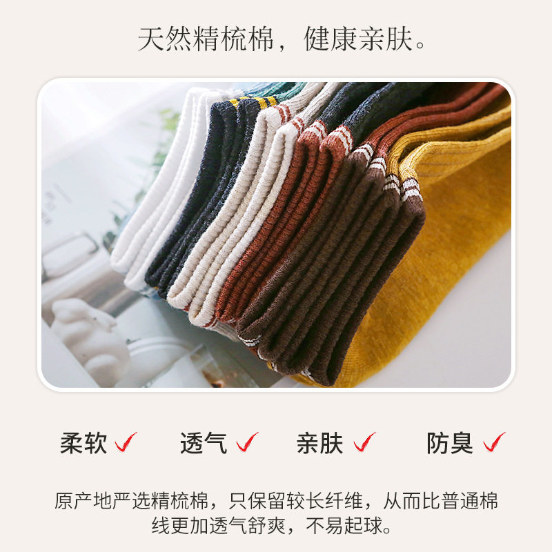 浪莎袜子女短袜夏季薄款透气船袜日系纯棉袜可爱ins潮春秋