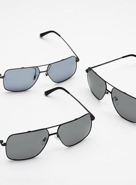 珍视光学男士驾驶太阳镜偏光墨镜400金属时尚高端