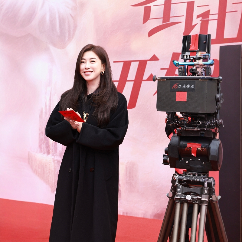 朱珠同款黑色羊毛羊绒大衣外套女秋冬宽松廓形长款经典款英伦时尚